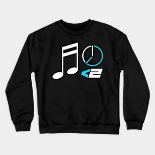 Music Less Than Two Minutes Icon Crewneck Sweatshirt